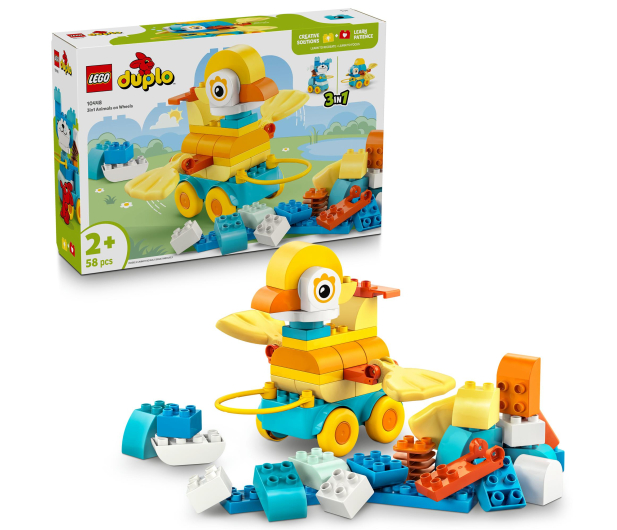 LEGO DUPLO 10448 3w1 zwierzątka na kółkach - 1331605 - zdjęcie 2